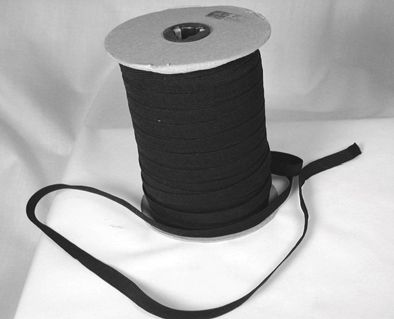 Upholstery Supplies - ACB333 Auto Carpet Binding, #333 Charcoal, 1.25  wide, one edge turned, (PER YARD)