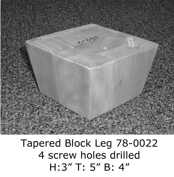 Tapered Block Leg
