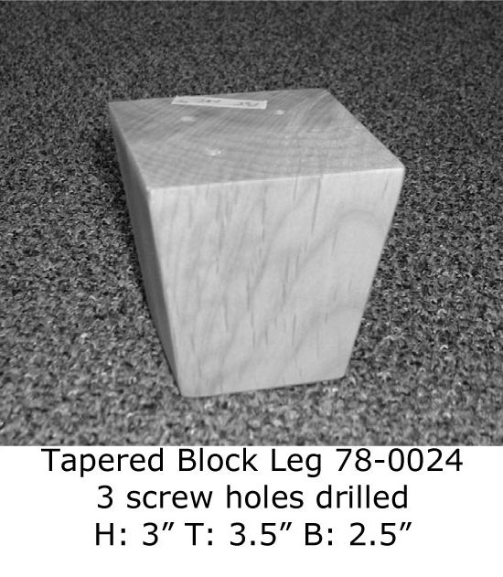 Tapered Block Leg