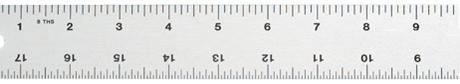 Welt cord ruler